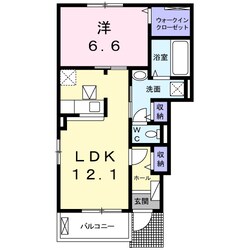 メゾンドＫ２　国府の物件間取画像